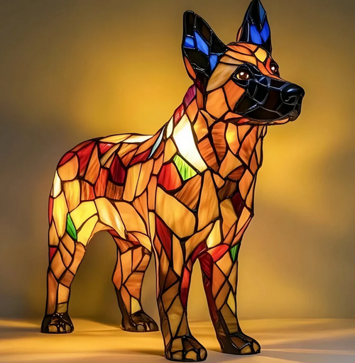 HANDMADE BY CHARLES DOG LAMPS