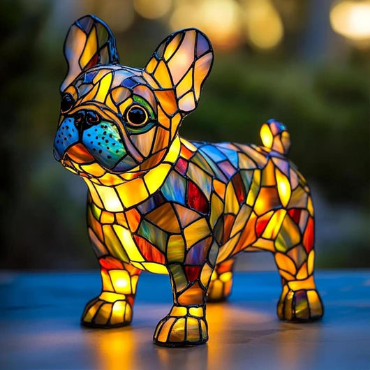 HANDMADE BY CHARLES DOG LAMPS