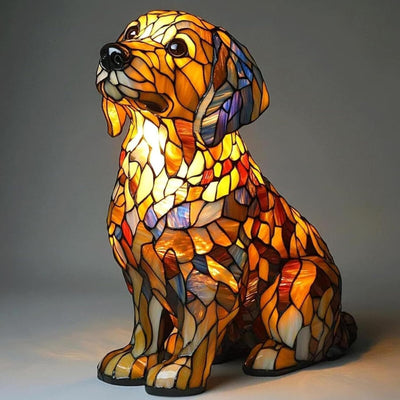 HANDMADE BY CHARLES DOG LAMPS